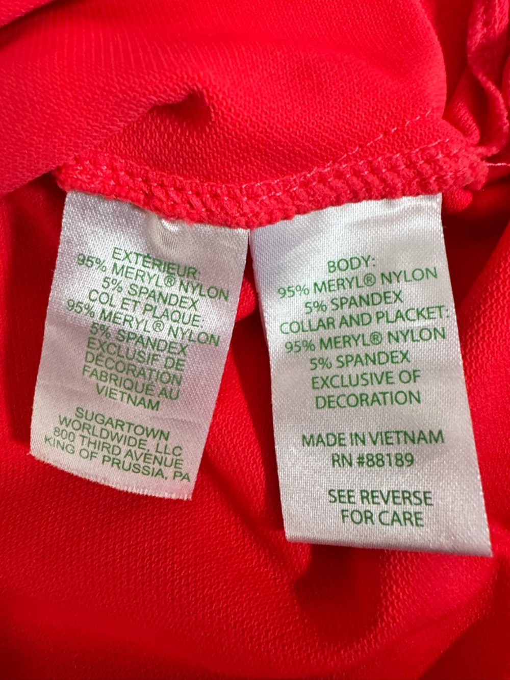 Lilly Pulitzer Luxletic Frida Puff Sleeve Polo Ruby Red Preppy Golf Tennis Top M - Picture 6 of 7
